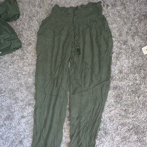 Green joggers